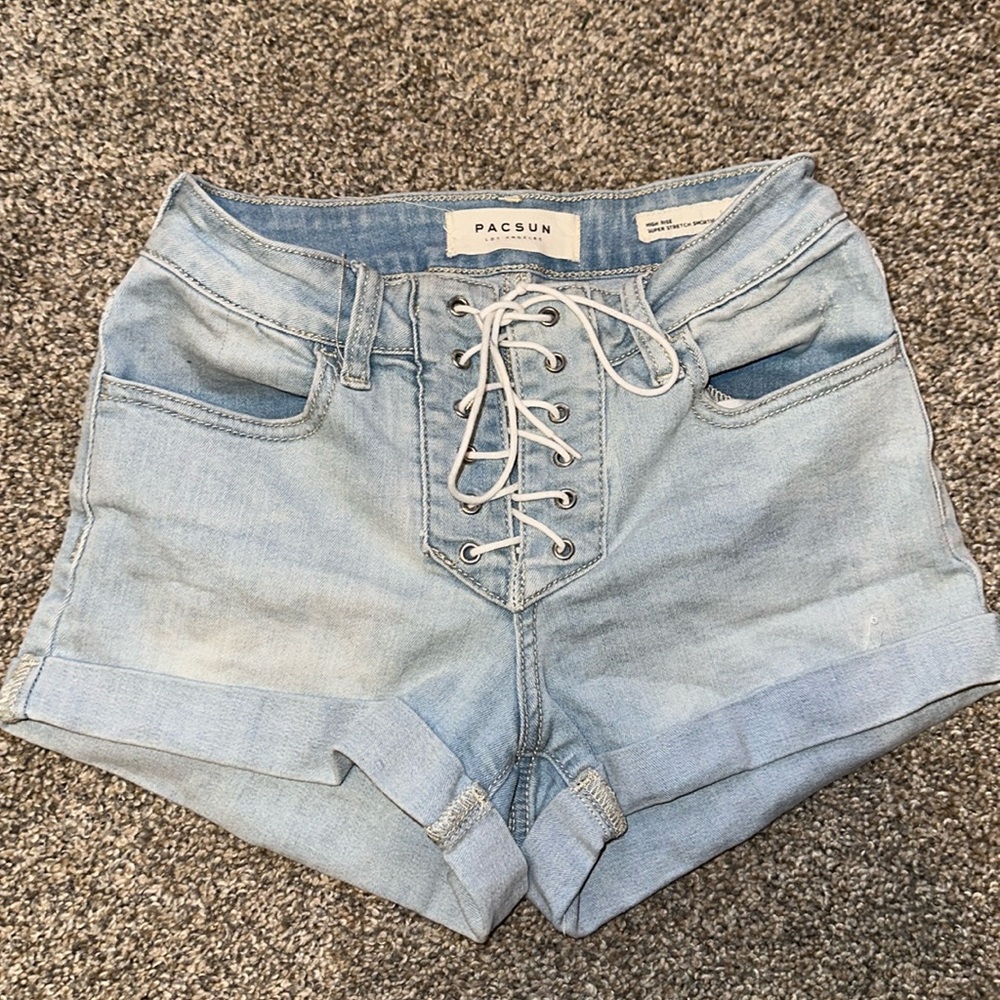 PacSun lace up shorts
